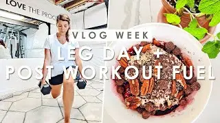 GET FIT WITH ME | Day 2 | Leg Day Workout At Home | Easy Post Workout Fuel