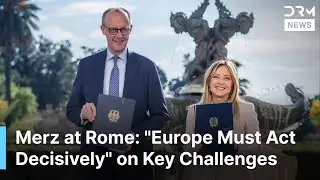German Chancellor Outlines Joint Defense, Trade And Security Agenda With Italy | DRM News | AC1F