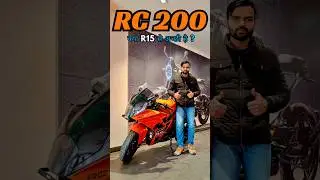 KTM RC 200 💥 Is Better then Yamaha R15? Top Speed 160+ #r15v4 #rc200 #shorts