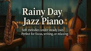 🌧️ Rainy Day Jazz | 3 Hours of Smooth Piano & Cozy Instrumentals for Relaxation, Focus, and Comfort