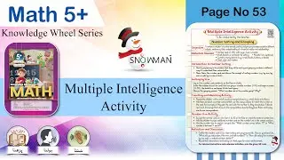 Math 5+ Knowledge Wheel Series | Page No 53 | Multiple Intelligence Activity | Math Prep Class