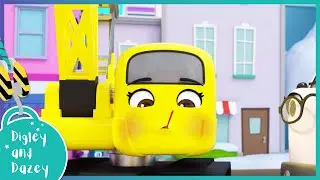 🚧 Dazey is Sick 🚜 | Digley and Dazey | Kids Construction Truck Cartoons