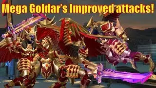 Mega Goldar tries out his improved attacks! | Power Rangers Legacy Wars Megazord