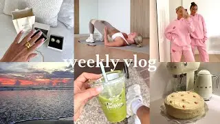 VLOG | a week of workouts, my newest obsession, galentines, brow tattooing, unboxing, spa day etc
