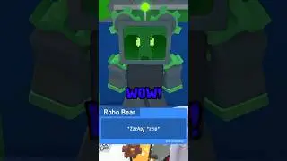 Unlocking robo bear  #roblox  #beeswarmsimulator   #robloxshorts