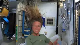 Repeated video analysis of astronaut's hair