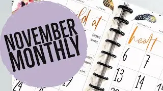 Monthly Plan with Me // November 2019  // Big Happy Planner