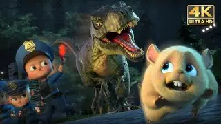 Dino breaks out of its cage!🦖🚨Police Save the Day | Kids Cartoon Police Stories [4k]