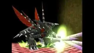 Digimon 2 - 1v3 - GranKuwagamon vs. C-WarGreymon (Patch Domain)