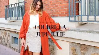 Tuto couture Julie - coudre une jupe boutonnée à fente