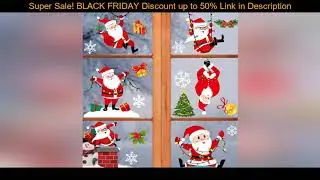 Super Sale! Christmas Window Stickers Window Climbing Santa Gift Santa Stickers Super Santa Sticker