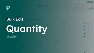 Bulk Edit Shopify Quantity in Vela