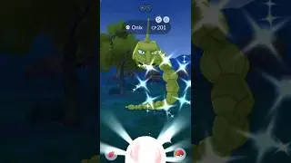 Caught a Shiny ONIX in Pokemon GO #pokemongo #shinypokemon #shorts