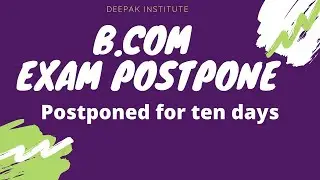 OBE Postponed Official Notice 😱 DUSOL, NCWEB || Open Book Examination Postponed by Deepak Pandey