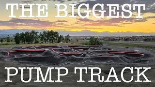One run Through The New Velo Solutions Pump Track at Anthem Park Broomfield Colorado