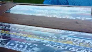 Hockey stick patio table