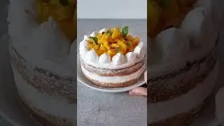Naked cake vegana al mango 💚 #twinsfoodlab #dolcivegani #dolcivegan  #nakedcake #tortadicompleanno
