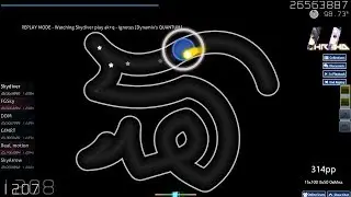 osu! | Skydiver | ak+q - Ignotus [Dynamix's QUANTUM] +HD,HR 98.73% FC 319pp #1