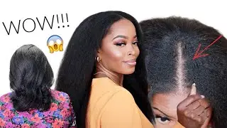 😱MY SILK PRESS DIDN’T LAST!!🔥Solution: V part Natural Hair Wig| NO LACE, NO GLUE, NO GEL ft Nadula