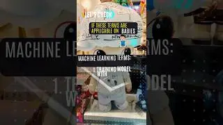Baby learning vs Machine learning: Are machine learning terms applicable on babies