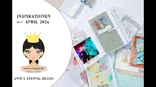 Hintergrundtechnik Distress Oxide, Minialben, Scrapbooking, Karten-Beispiele, Monatsstempel April 24