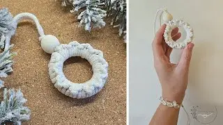 DIY Christmas Ornaments/Macrame wreath/Macrame Ornaments for beginners