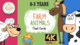 Zimzim Kids - Учим животных на ферме для детей - Видео с животными для детей (0-3 лет)