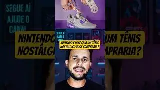 Nintendo e Nike cria um t&ecirc;nis nostalgia, voc&ecirc; compraria ? #gaming #nike #nintendo #gameretro