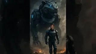 Futuristic Warrior with Robotic Panther &ndash; Sci-Fi Concept Art