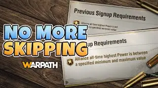 Warpath - New Theater of Conquest Optimizations | (No More Skipping)