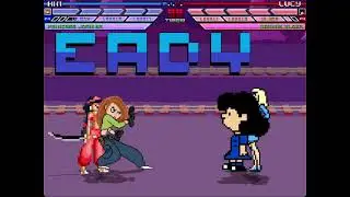 MUGEN Fight - Kim Possible & Princess Jasmine vs. Lucy Van Pelt & Daphne Blake