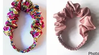 How I made this scrunchie headband for sale. How to make headband #viralvideo #fashion 