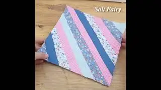 I used an easy patchwork technique to make use of my fabrics.