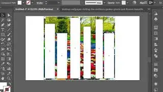 How to Create Photo Slice Effect Using Clipping Mask | Adobe Illustrator Tutorial