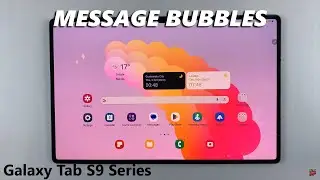 How To Enable Text Notification Bubbles On Samsung Galaxy Tab S9 / S9 Ultra