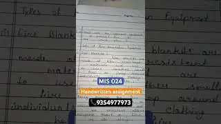 MIS 024 ignou assignment 2025 #ignouproject #ignouassignment