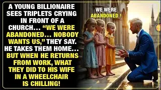 YOUNG BILLIONAIRE TAKES IN ABANDONED TRIPLETS, WHAT THEY DO TO HIS WIFE IS ABSOLUTELY CHILLIN