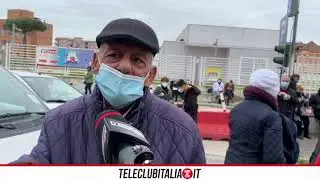 Lunghe file, assembramenti e disagi per i vaccini anti covid agli ultra 80enni a Giugliano