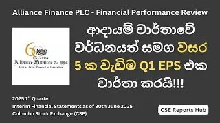 Alliance Finance (ALLI.N) 2025 Q1 Financial Performance | 2025 Q1 Earnings Report Analysis | CSE