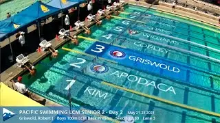 SwimClips Boys 100m LCM Back Prelims