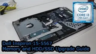 Руководство по обновлению памяти и твердотельного накопителя Dell Inspiron 15-5567