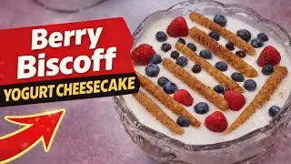 Berry Biscoff Yogurt Cheesecake | No Bake &bull; Creamy &bull; Easy Dessert | Viral Cheesecake | Hemant Batra
