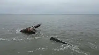 Cape May Light and SS Atlantus Wreck  4K