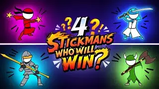 4.30 min. Stickman Duelist Arena &ndash; Who Will Win This 4-Way Battle?