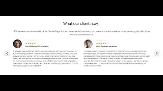 Flexible Testimonials Section Add-on for Flexible Page Builder (for ACF Pro)