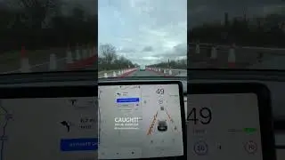 Tesla’s cone detection is next level 🤩 #ukdashcams