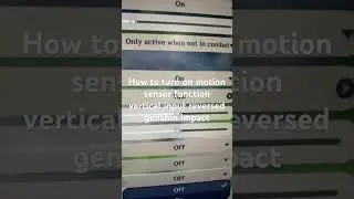 How to turn on motion sensor function vertical input reversed genshin impact