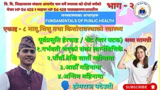 एकाइ:८ मातृ शिशु तथा किशोरावस्थाको स्वास्थ्य भाग -२ पूर्व प्रसूति हेरचाह/भेट b ed second year minor 