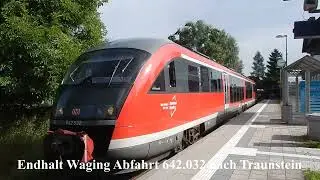 Lokalbahn Traunstein Hufschlag Waging am See Eisenbahnstrecke Bayern Oberbayern Juli 2025