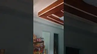 Simple fake wood design #kapinta #pintura #interiorceilingdesign